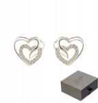  925 Fülbevaló cirkóniával Ezüst szív alakú női fülbevaló (HJYuan12)