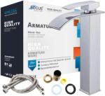 Focus Sanitar Álló Csaptelep Vízesés Mosdó Fürdőszoba Csaptelep Króm Pultra Szerelhető Magas (6002064v2)