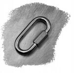 Milwar 6 mm Gyorscsatlakozós Csavarozott Karabiner 8253 A4 Saválló 1 db (8253406)
