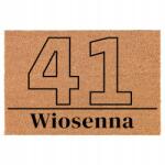 TabPrint Lábtörlő Bejárati Kókusz Bézs Sláger Szám És Utca A Lakásban (NUMER I ULICA W TWOIM MIESZKANIU)