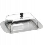 Orion Rozsdamentes acél vajtartó műanyag fedéllel 18, 5 x 12 cm (153563)