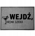 TabPrint Lábtörlő Bejárati Monokróm 40X60 Ajándék Nyomtatás Dekoráció Stílus Divatos (WYCIERACZKA MONOCHROM SZARA TRWAŁA STYL MODNA)