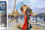 NORIMPEX - Puzzle Pictura cu diamant: Cuplu indragostit 30x40cm - 1 - 39 piese