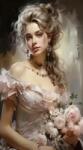 NORIMPEX - Puzzle Tablou Diamant: Fată cu trandafiri 30x40cm - 1 - 39 piese