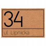 TabPrint Lábtörlő Bejárati Kókusz Bézs Sláger Cím: Utca És Lakásszám (ADRES: ULICA I NUMER MIESZKANIA)