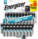 Energizer Aa LR6 Alkáli Elem Energizer Max Plusz 20 Db 1, 5V 10 Év Üzemidő (E301323500)