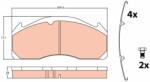 TRW Sada brzdových platničiek kotúčovej brzdy TRW GDB5085 (GDB5085)