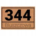 TabPrint Lábtörlő Bejárati Kókusz Bézs Utca És A Lakás Száma (ULICA ORAZ NUMER TWOJEGO MIESZKANIA)
