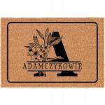 TabPrint Lábtörlő Bemeneti 60x40cm Személyre szabott Név A Betűvel Különböző Minták (Kokosowa Wycieraczka Frontowa Personalizowana)