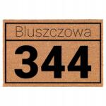 TabPrint Lábtörlő Bejárati Kókusz Bézs 40X60 Sláger Utca És Otthonod Száma (ULICA I NUMER TWOJEGO DOMU)