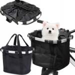 Agmi Kerékpáros Kosár Kormány Kerékpáros Kosár Felcsatolható Táska Tartó (KOSZYK NA ROWER KIEROWNICĘ)