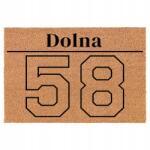 TabPrint Lábtörlő Bejárati Kókusz Bézs Az Ön Utcája És Lakásszáma (TWOJA ULICA I NUMER LOKALU MIESZKANIA)