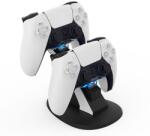 PadForce Stație de încărcare PadForce® pentru controller PS5, dock Dual USB pentru 2 controllere, cu LED, Detașabil, Tip Stand - Negru