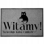 TabPrint Lábtörlő Bejárati Monokróm 40X60 Divatos Stílus Nyomtatás Ajándék Dekoráció (WYCIERACZKA MOCNA STYL SZARA MONOCHROM TRWAŁA)