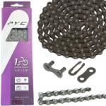 FORCE Pyc lánc 1 soros Single Speed 114 láncszem 1/2x1/8" Gombos barna (893622)