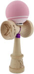 Flippy Kendama X Originala, Profesionala, Flippy, Rubber Grip, Cupe Mari KING SIZE V3, Gaura in Baza, Rulment Metalic, din lemn 18 cm, Ata 62 65 cm, Bicolor Roz Roz deschis (teo-165095)