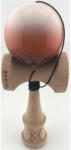 Flippy Kendama X Originala, Profesionala, Flippy, Big Cups V2, Super Sticky cu Cupe Mari, din lemn 18 cm, Rulment Metalic cu Ata 55 cm, Alb Maro (teo-164436)