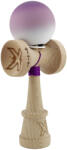 Flippy Kendama X Originala, Profesionala, Flippy, Cupe Mari KING SIZE V3, Rubber Grip, Gaura in Baza, Rulment Metalic, din lemn 18 cm, Ata 62 65 cm, Gradient Mov Alb (teo-165015)