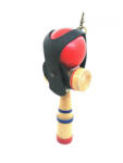 Flippy Husa Suport pentru Kendama, Flippy, din Piele Ecologica Rezistenta in Timp, Diametrul 6 cm, Negru (teo-164314)