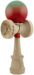 Flippy Kendama X Originala, Profesionala, Flippy, Super Sticky cu Cupe Mari KING SIZE V3, Gaura in Baza, Rulment Metalic, din lemn 18 cm, Ata 62 65 cm, Gradient Verde Portocaliu Rosu (teo-165421)