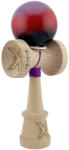 Flippy Kendama X Originala, Profesionala, Flippy, Super Sticky cu Cupe Mari KING SIZE V3, Gaura in Baza, Rulment Metalic, din lemn 18 cm, Ata 62 65 cm, Gradient Mov Rosu Negru (teo-165429)