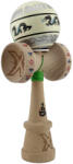 Flippy Kendama X Originala, Profesionala, Flippy, DRAGON Series, Super Sticky cu Cupe Mari King Size V3, Rulment Metalic si Gaura in Baza, din Lemn 18 cm, Ata 62 65 cm, Gri Verde deschis (teo-164588)