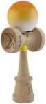 Flippy Kendama X Originala, Profesionala, Flippy, Super Sticky cu Cupe Mari KING SIZE V3, Gaura in Baza, Rulment Metalic, din lemn 18 cm, Ata 62 65 cm, Gradient Portocaliu Galben Alb (teo-165434)