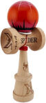 Flippy Kendama X Originala, Profesionala, Flippy, SPIDER KING, Super Sticky cu Cupe Mari KING SIZE V3, Gaura in Baza, Rulment Metalic, din lemn 18 cm, Ata 62 65 cm, Rosu Maro (teo-165439)