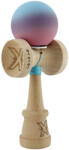 Flippy Kendama X Originala, Profesionala, Flippy, Cupe Mari KING SIZE V3, Rubber Grip, Gaura in Baza, Rulment Metalic, din lemn 18 cm, Ata 62 65 cm, Gradient Albastru deschis Mov Roz (teo-165014)