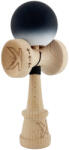 Flippy Kendama X Originala, Profesionala, Flippy, Cupe Mari KING SIZE V3, Rubber Grip, Gaura in Baza, Rulment Metalic, din lemn 18 cm, Ata 62 65 cm, Gradient Negru Alb (teo-165011)