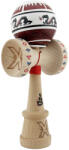Flippy Kendama X Originala, Profesionala, Flippy, DRAGON Series, Super Sticky cu Cupe Mari King Size V3, Rulment Metalic si Gaura in Baza, din Lemn 18 cm, Ata 62 65 cm, Alb Rosu inchis (TEO-164587)