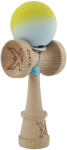 Flippy Kendama X Originala, Profesionala, Flippy, Rubber Grip, Cupe Mari KING SIZE V3, Gaura in Baza, Rulment Metalic, din lemn 18 cm, Ata 62 65 cm, Gradient Galben Verde deschis (teo-165073)