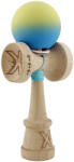 Flippy Kendama X Originala, Profesionala, Flippy, Cupe Mari KING SIZE V3, Rubber Grip, Gaura in Baza, Rulment Metalic, din lemn 18 cm, Ata 62 65 cm, Gradient Galben Albastru deschis (teo-165037)