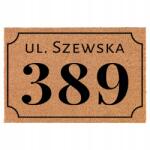 TabPrint Lábtörlő 40X60 Bézs Utca És A Helyiség Száma, Ahol Élsz (ULICA I NUMER LOKALU, W KTÓRYM MIESZKASZ)