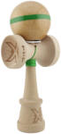 Flippy Kendama X Originala, Profesionala, Flippy, Super Sticky, Cupe Mari KING SIZE V3, Gaura in Baza, Rulment Metalic, din lemn 18 cm, Ata 62 65 cm, Original Verde (teo-165107)