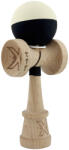 Flippy Kendama X Originala, Profesionala, Flippy, Rubber Grip, Cupe Mari KING SIZE V3, Gaura in Baza, Rulment Metalic, din lemn 18 cm, Ata 62 65 cm, Bicolor Galben Negru (teo-165184)