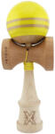 Flippy Kendama X Rainbow Originala, Profesionala, Flippy, Big Cups V2, Super Sticky cu Cupe Mari, Rulment Metalic, din lemn 18 cm, Ata 55 cm, Galben Maro (teo-164366)