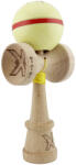 Flippy Kendama X Originala Silken, Profesionala, Flippy, Cupe Mari KING SIZE V3, Super Sticky, Gaura in Baza, Rulment Metalic, din lemn 18 cm, Ata 62 65 cm, Cream Galben (teo-164346)