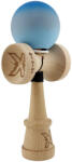 Flippy Kendama X Originala, Profesionala, Flippy, Cupe Mari KING SIZE V3, Rubber Grip, Gaura in Baza, Rulment Metalic, din lemn 18 cm, Ata 62 65 cm, Gradient Albastru Gri Albastru deschis (teo-165024)