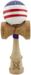 Flippy Kendama X CHICANOS Originala, Profesionala, Flippy, Big Cups V2, Super Sticky cu Cupe Mari, Rulment Metalic, din lemn 18 cm, Ata 55 cm, Violet Alb (teo-164568)