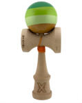 Flippy Kendama X Originala, Profesionala, Flippy, Big Cups V2, Super Sticky Legendary Cupe Mari, Rulment Metalic cu Ata 55 cm, Verde Mix (teo-164136)