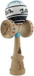 Flippy Kendama X Originala, Profesionala, Flippy, DRAGON Series, Super Sticky cu Cupe Mari King Size V3, Rulment Metalic si Gaura in Baza, din Lemn 18 cm, Ata 62 65 cm, Albastru Negru (teo-164585)