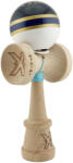Flippy Kendama X Originala ROYAL SPIKE, Profesionala, Flippy, Cupe Mari KING SIZE V3, Super Sticky, Gaura in Baza, Rulment Metalic, din lemn 18 cm, Ata 62 65 cm, Inel Albastru inchis (teo-164330)