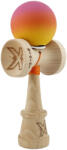Flippy Kendama X Originala, Profesionala, Flippy, Rubber Grip, din Lemn, 18 cm, V3, Roz Portocaliu Galben (teo-165163)