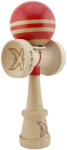 Flippy Kendama X Originala RAINBOW, Profesionala, Flippy, Cupe Mari KING SIZE V3, Super Sticky, Gaura in Baza, Rulment Metalic, din lemn 18 cm, Ata 62 65 cm, Rosu Maro (teo-164336)
