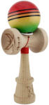 Flippy Kendama X Originala, Profesionala, Flippy, Super Sticky cu Cupe Mari KING SIZE V3, Gaura in Baza, Rulment Metalic, din lemn 18 cm, Ata 62 65 cm, Special Rosu Verde (teo-164348)