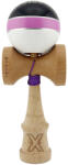 Flippy Kendama X ROYAL SPIKE Originala, Profesionala, Flippy, Big Cups V2, Super Sticky cu Cupe Mari, Rulment Metalic, din lemn 18 cm, Ata 55 cm, Negru Roz Silver Alb (teo-164319)