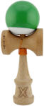 Flippy Kendama X Originala, Profesionala, Flippy, Big Cups V2, Super Sticky cu Cupe Mari, din lemn 18 cm, Rulment Metalic cu Ata 55 cm, Verde Alb (teo-164628)