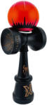 Flippy Kendama X Originala, Profesionala, Flippy, BLACK Spider King, Super Sticky cu Cupe Mari KING SIZE V3, Gaura in Baza, Rulment Metalic, din lemn 18 cm, Ata 62 65 cm, Rosu Negru (teo-165440)