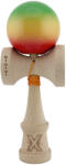 Flippy Kendama X Originala, Profesionala, Flippy, Big Cups V2, Super Sticky Cupe Mari, Rulment Metalic cu Ata 55 cm, Verde Galben Rosu (teo-164135)